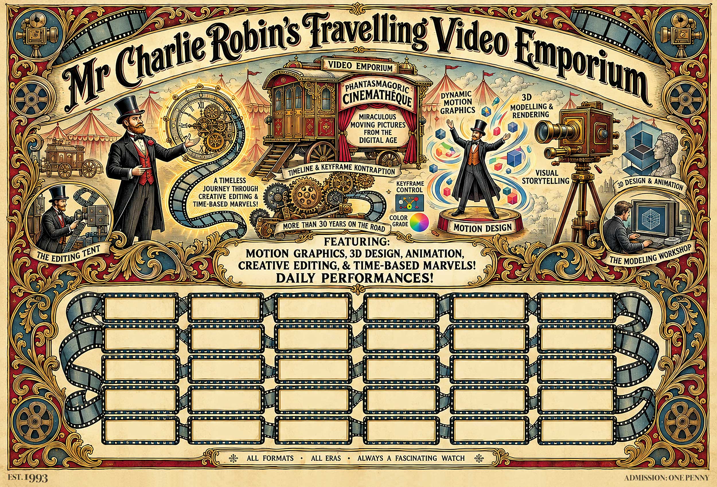 Mr Charlie Robin’s Travelling Video Emporium